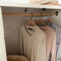 Promo ✔️ Sauder Dover Edge Engineered Wood Armoire In Glacier Oak Finish 🥰 -Living Room Sales Shop 2570421 7 L