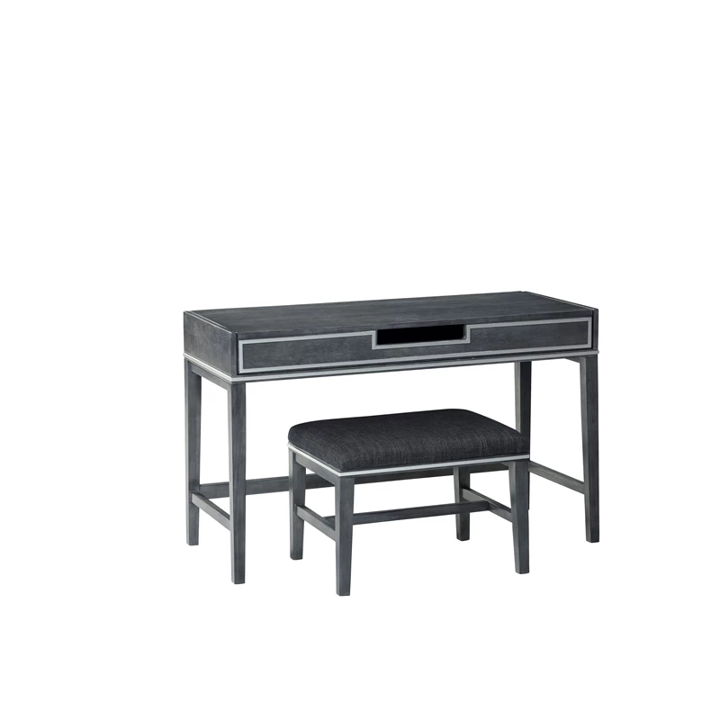 Cheapest π Martin Svensson Home Memphis Slate Gray Vanity And Stool π 4 Cheapest π Martin Svensson Home Memphis Slate Gray Vanity And Stool π - Image 2