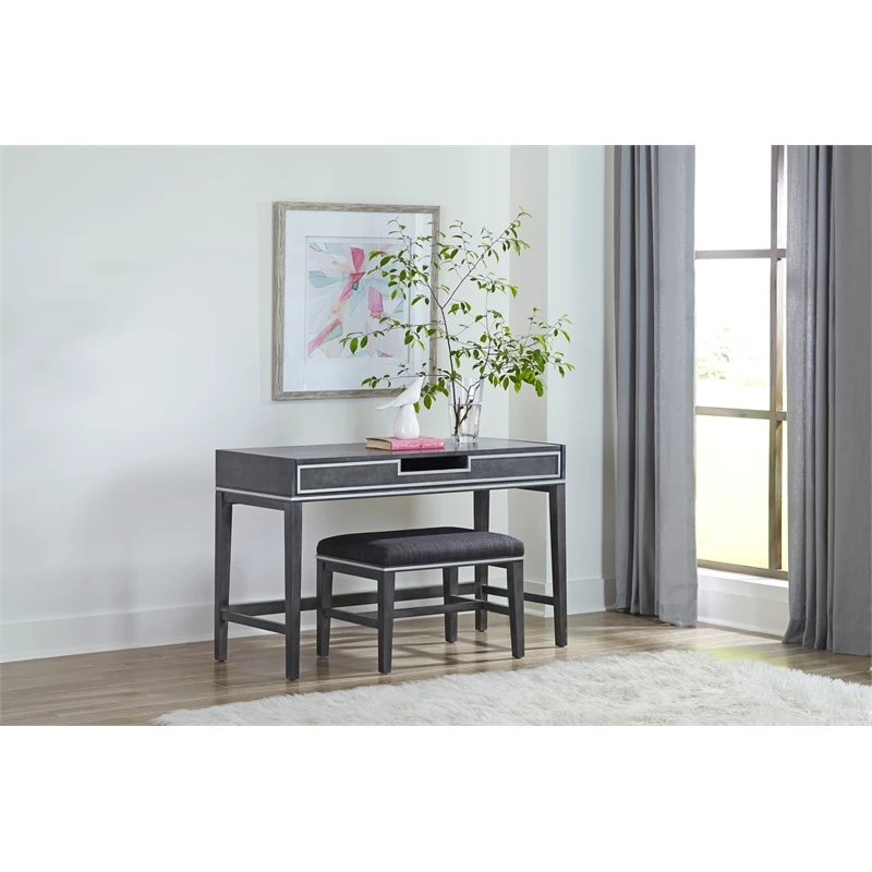 Cheapest π Martin Svensson Home Memphis Slate Gray Vanity And Stool π 7 Cheapest π Martin Svensson Home Memphis Slate Gray Vanity And Stool π - Image 5