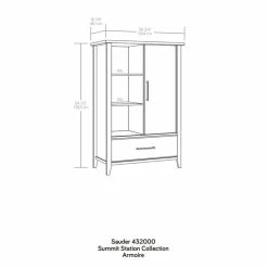 Flash Sale π Pemberly Row Engineered Wood Armoire With Sliding Door In Glacier Oak β 26 Flash Sale π Pemberly Row Engineered Wood Armoire With Sliding Door In Glacier Oak β -Living Room Sales Shop 2575974 16 L