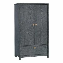 Budget β€οΈ Sauder Dover Edge Engineered Wood Armoire In Denim Oak βοΈ