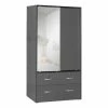 Best Sale ๐ Better Home Products Sarah Double Sliding Door Armoire With Mirror In Dark Gray ๐ 2 Best Sale ๐ Better Home Products Sarah Double Sliding Door Armoire With Mirror In Dark Gray ๐ -Living Room Sales Shop 2601630 L
