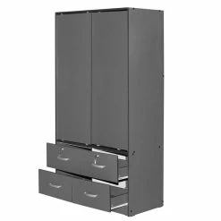 Brand new π Better Home Products Sarah Modern Wood Double Sliding Door Armoire In Dark Gray β 11 Brand new π Better Home Products Sarah Modern Wood Double Sliding Door Armoire In Dark Gray β -Living Room Sales Shop 2601698 2 L