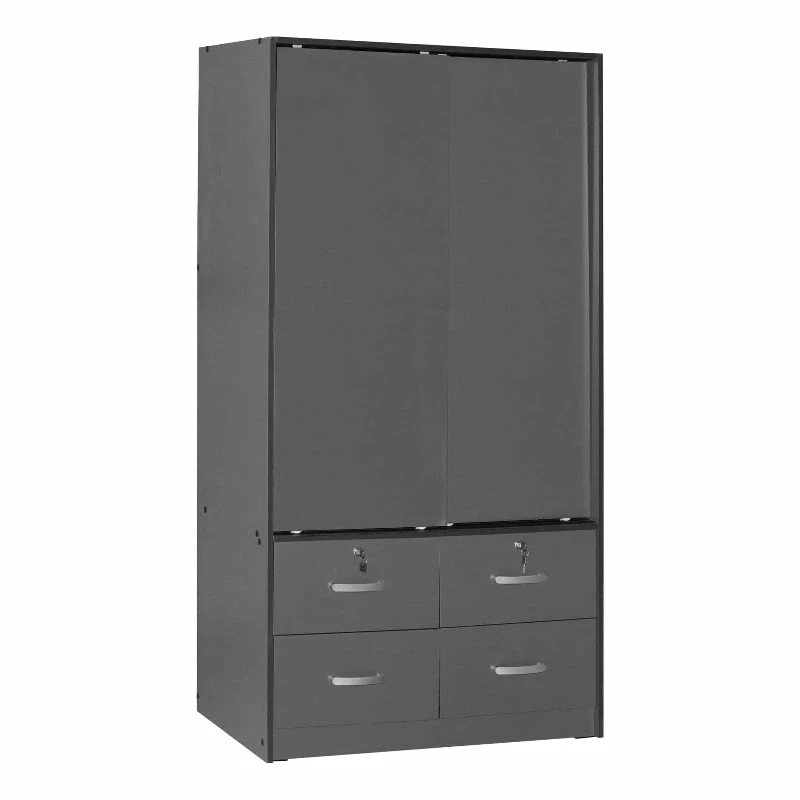 Brand new π Better Home Products Sarah Modern Wood Double Sliding Door Armoire In Dark Gray β 3 Brand new π Better Home Products Sarah Modern Wood Double Sliding Door Armoire In Dark Gray β