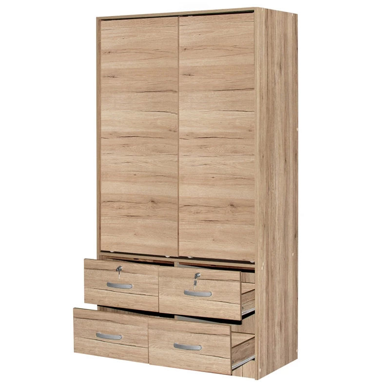 Hot Sale π Better Home Products Sarah Modern Wood Double Sliding Door Armoire Natural Oak π₯° 5 Hot Sale π Better Home Products Sarah Modern Wood Double Sliding Door Armoire Natural Oak π₯° - Image 3
