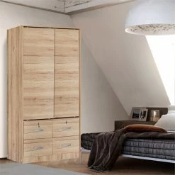 Hot Sale π Better Home Products Sarah Modern Wood Double Sliding Door Armoire Natural Oak π₯° 15 Hot Sale π Better Home Products Sarah Modern Wood Double Sliding Door Armoire Natural Oak π₯° -Living Room Sales Shop 2601702 6 L