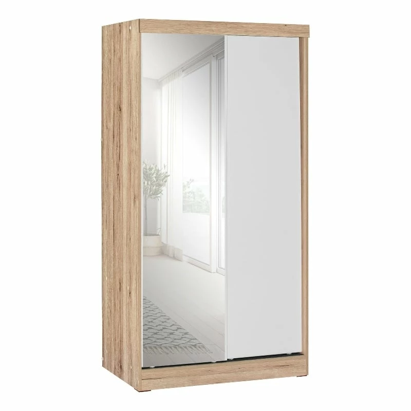 Best Sale π€© Better Home Products Mirror Wood Double Sliding Door Wardrobe White /Natural Oak π 3 Best Sale π€© Better Home Products Mirror Wood Double Sliding Door Wardrobe White /Natural Oak π