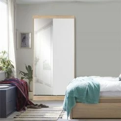 Best Sale π€© Better Home Products Mirror Wood Double Sliding Door Wardrobe White /Natural Oak π 17 Best Sale π€© Better Home Products Mirror Wood Double Sliding Door Wardrobe White /Natural Oak π -Living Room Sales Shop 2603320 17 L