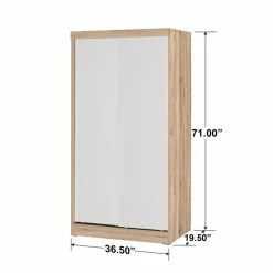 Budget π Better Home Products Modern Wood Double Sliding Door Wardrobe β€οΈ 13 Budget π Better Home Products Modern Wood Double Sliding Door Wardrobe β€οΈ -Living Room Sales Shop 2603325 11 L