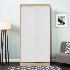 Budget π Better Home Products Modern Wood Double Sliding Door Wardrobe β€οΈ 16 Budget π Better Home Products Modern Wood Double Sliding Door Wardrobe β€οΈ -Living Room Sales Shop 2603325 14 L