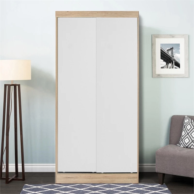 Budget π Better Home Products Modern Wood Double Sliding Door Wardrobe β€οΈ 9 Budget π Better Home Products Modern Wood Double Sliding Door Wardrobe β€οΈ - Image 7