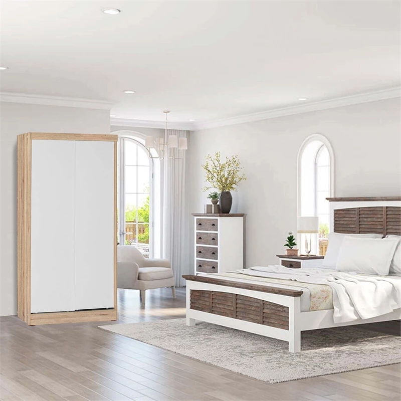 Budget π Better Home Products Modern Wood Double Sliding Door Wardrobe β€οΈ 10 Budget π Better Home Products Modern Wood Double Sliding Door Wardrobe β€οΈ - Image 8
