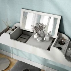 Promo ๐ Furniture Of America Elm Wood Wall Mounted Makeup Vanity In White ๐ 21 Promo ๐ Furniture Of America Elm Wood Wall Mounted Makeup Vanity In White ๐ -Living Room Sales Shop 2628573 10 L