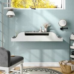 Promo ๐ Furniture Of America Elm Wood Wall Mounted Makeup Vanity In White ๐ 19 Promo ๐ Furniture Of America Elm Wood Wall Mounted Makeup Vanity In White ๐ -Living Room Sales Shop 2628573 4 L