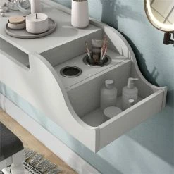 Promo ๐ Furniture Of America Elm Wood Wall Mounted Makeup Vanity In White ๐ 23 Promo ๐ Furniture Of America Elm Wood Wall Mounted Makeup Vanity In White ๐ -Living Room Sales Shop 2628573 7 L