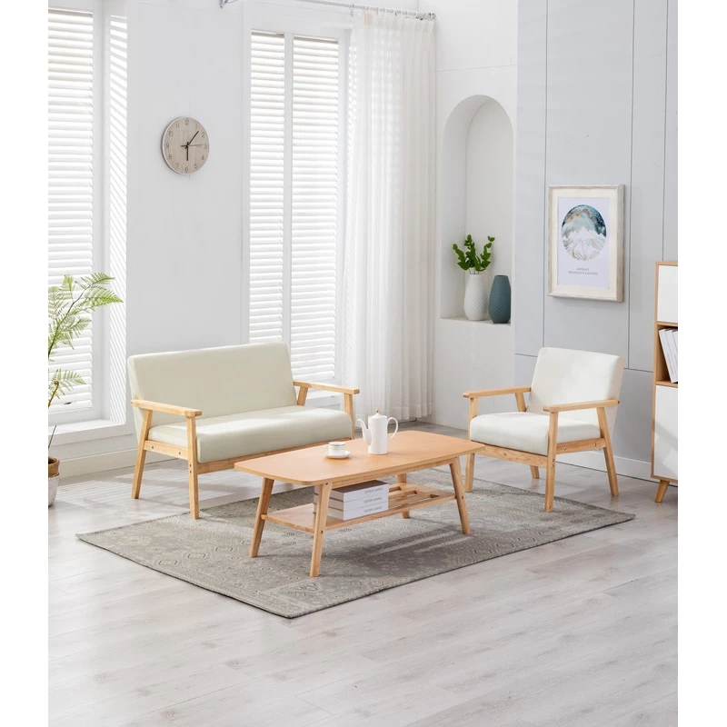 Best deal ๐ Lilola Home Bahamas Coffee Table Beige Linen Fabric Loveseat Chair Set ๐ 7 Best deal ๐ Lilola Home Bahamas Coffee Table Beige Linen Fabric Loveseat Chair Set ๐ - Image 5