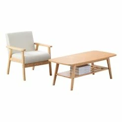 Top 10 โจ Lilola Home Bahamas Coffee Table And Beige Linen Fabric Chair Set ๐