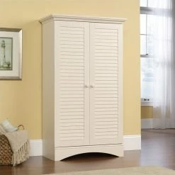 Buy π Bowery Hill Wooden Storage Cabinet With 4 Adjustable Shelves In Antique White π₯° 12 Buy π Bowery Hill Wooden Storage Cabinet With 4 Adjustable Shelves In Antique White π₯° -Living Room Sales Shop 2637920 L