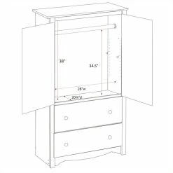 Flash Sale π Prepac Monterey White TV/Wardrobe Armoire π 10 Flash Sale π Prepac Monterey White TV/Wardrobe Armoire π -Living Room Sales Shop 3404 6 L