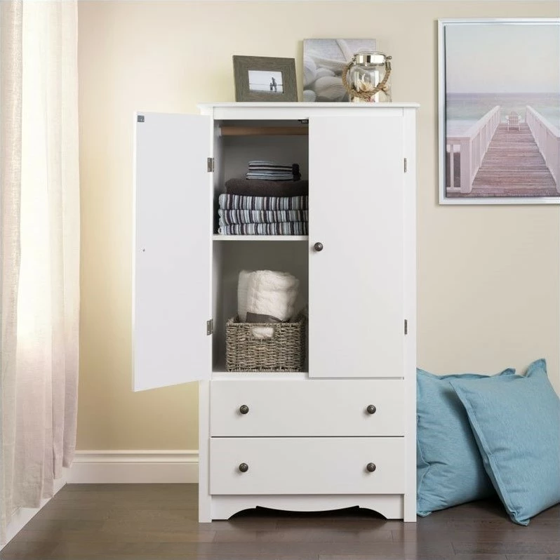 Flash Sale π Prepac Monterey White TV/Wardrobe Armoire π 7 Flash Sale π Prepac Monterey White TV/Wardrobe Armoire π - Image 5