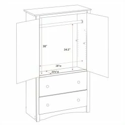 New π Prepac Sonoma Black Wardrobe Armoire π€© 10 New π Prepac Sonoma Black Wardrobe Armoire π€© -Living Room Sales Shop 3408 8 L