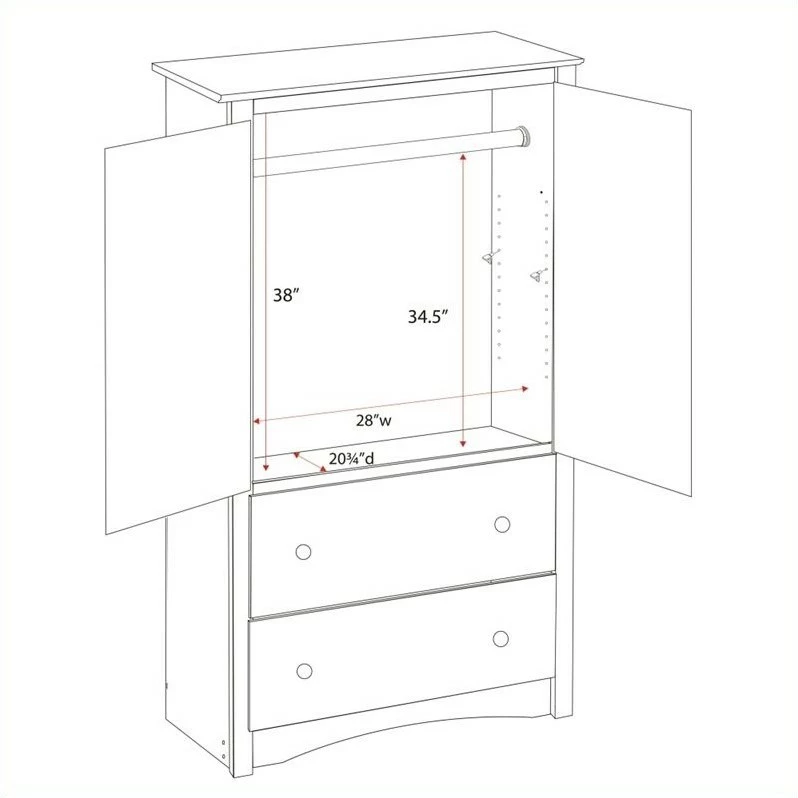 New π Prepac Sonoma Black Wardrobe Armoire π€© 6 New π Prepac Sonoma Black Wardrobe Armoire π€© - Image 4