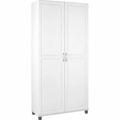 Brand new β Ameriwood Home SystemBuild Kendall Modern Engineered Wood 36" Cabinet In White Aquaseal π