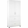 Cheapest 😉 Ameriwood Home SystemBuild Kendall 36" 2 Drawer 2 Door Cabinet In White Aquaseal 😀 -Living Room Sales Shop 435591 1 L