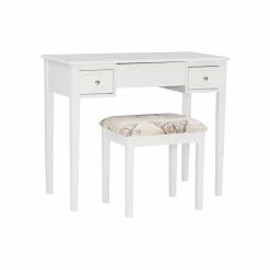 Budget π Linon Butterfly Wood Vanity And Stool In White π 24 Budget π Linon Butterfly Wood Vanity And Stool In White π -Living Room Sales Shop 438819 12 L