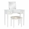 Budget ๐ Linon Butterfly Wood Vanity And Stool In White ๐ 2 Budget ๐ Linon Butterfly Wood Vanity And Stool In White ๐ -Living Room Sales Shop 438819 18 L