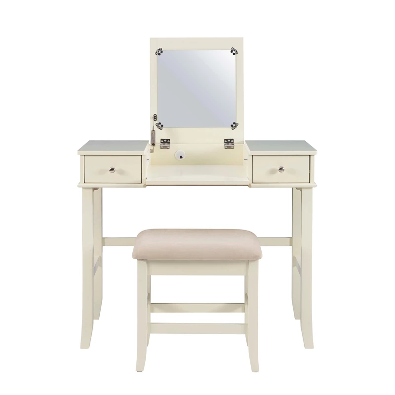 Best reviews of ✨ Linon Jackson Wood Bedroom Vanity Set In Cream ⌛ 9 Best reviews of ✨ Linon Jackson Wood Bedroom Vanity Set In Cream ⌛ - Image 7