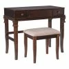 Budget π Linon Angela Wood Vanity Set In Walnut Brown π€© 1 Budget π Linon Angela Wood Vanity Set In Walnut Brown π€© -Living Room Sales Shop 497380 6 L