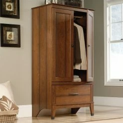 Budget π Sauder Carson Forge Armoire In Washington Cherry π₯ 9 Budget π Sauder Carson Forge Armoire In Washington Cherry π₯ -Living Room Sales Shop 497589 1 L