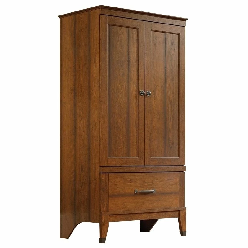 Budget π Sauder Carson Forge Armoire In Washington Cherry π₯ 3 Budget π Sauder Carson Forge Armoire In Washington Cherry π₯