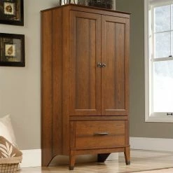 Budget π Sauder Carson Forge Armoire In Washington Cherry π₯ 13 Budget π Sauder Carson Forge Armoire In Washington Cherry π₯ -Living Room Sales Shop 497589 L