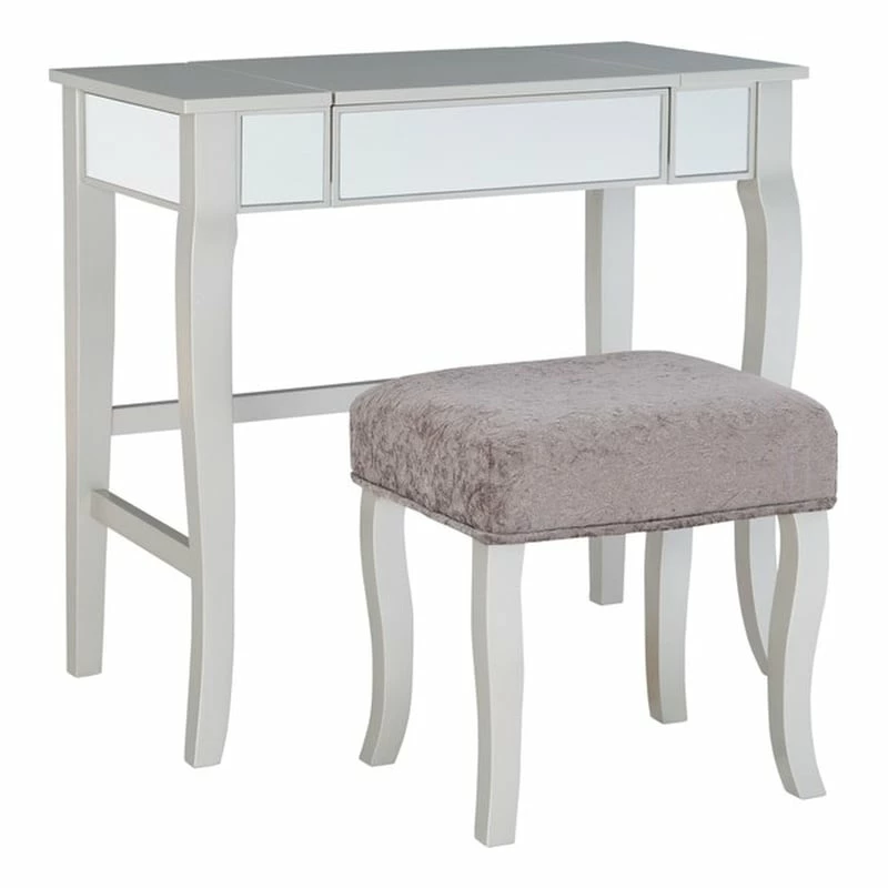 Top 10 โค๏ธ Linon Harper Wood Bedroom Vanity Set In Silver ๐ 3 Top 10 โค๏ธ Linon Harper Wood Bedroom Vanity Set In Silver ๐