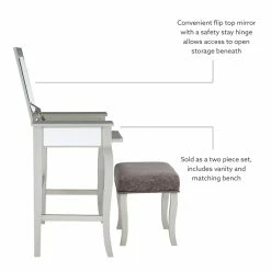 Top 10 โค๏ธ Linon Harper Wood Bedroom Vanity Set In Silver ๐ 37 Top 10 โค๏ธ Linon Harper Wood Bedroom Vanity Set In Silver ๐ -Living Room Sales Shop 638327 45 L