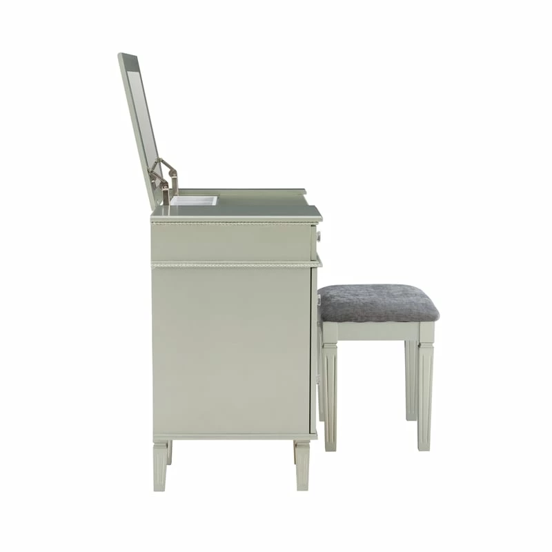 Cheapest π Linon Alexandria Wood Vanity Set In Silver π 11 Cheapest π Linon Alexandria Wood Vanity Set In Silver π - Image 9