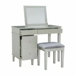 Cheapest π Linon Alexandria Wood Vanity Set In Silver π 41 Cheapest π Linon Alexandria Wood Vanity Set In Silver π -Living Room Sales Shop 638329 16 L