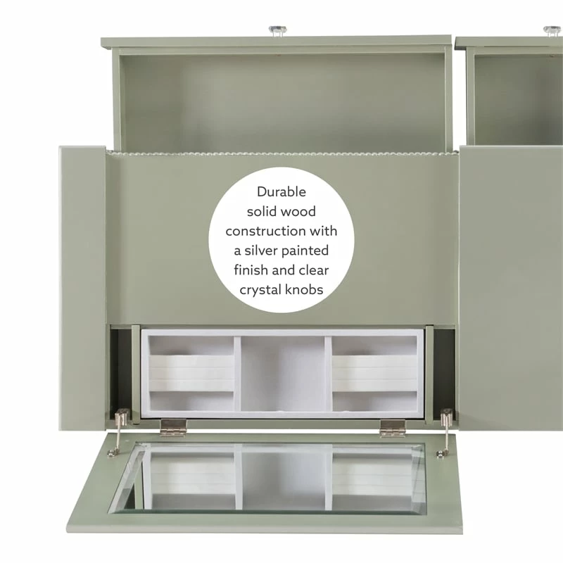 Cheapest π Linon Alexandria Wood Vanity Set In Silver π 29 Cheapest π Linon Alexandria Wood Vanity Set In Silver π - Image 27