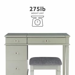 Cheapest π Linon Alexandria Wood Vanity Set In Silver π 59 Cheapest π Linon Alexandria Wood Vanity Set In Silver π -Living Room Sales Shop 638329 39 L