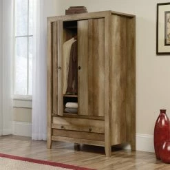 Best Pirce 👏 Sauder Dakota Pass Armoire In Craftsman Oak 🧨 -Living Room Sales Shop 657465 6 L